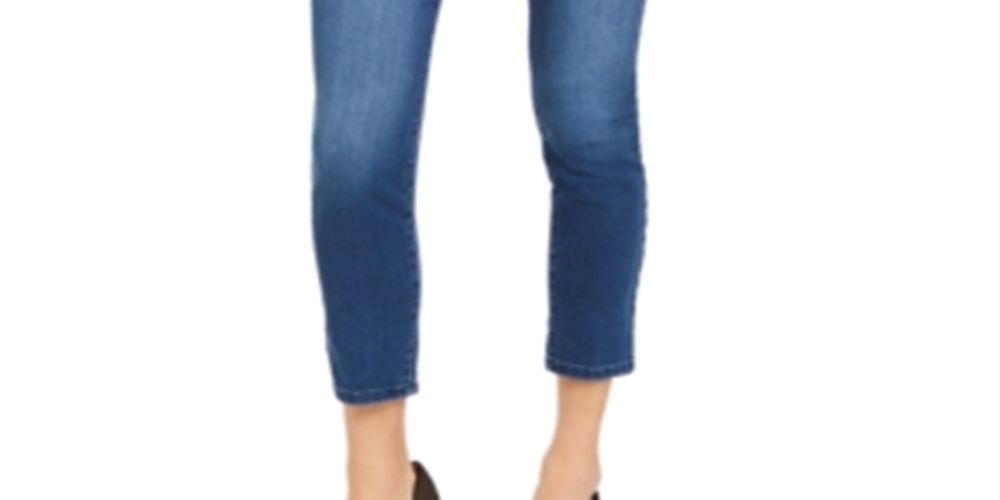 INC International Concepts Women's Skinny Tummy-Control Ankle Jeans Blue Size 4 Petite
