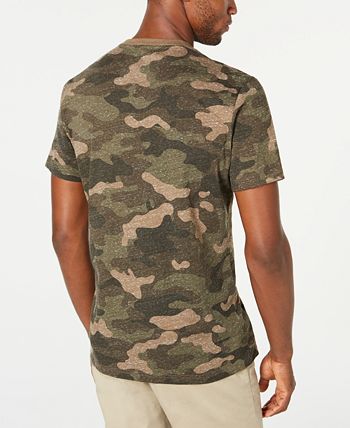American Rag Men's Camo Short Sleeve Henley Green Size XX-Large