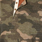 American Rag Men's Camo Short Sleeve Henley Green Size XX-Large