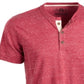 American Rag Men's Solid Short Sleeve Casual Shirt Red Size X-Large