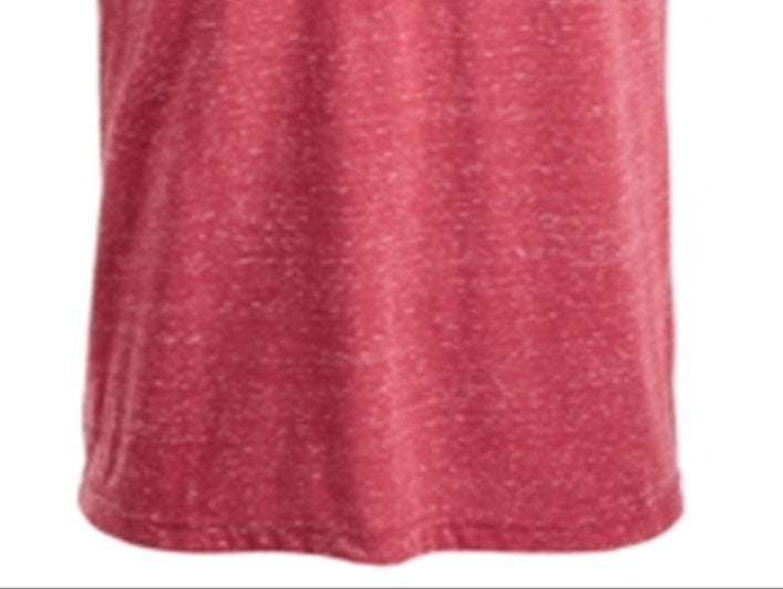 American Rag Men's Solid Short Sleeve Casual Shirt Red Size X-Large