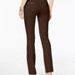 INC International Concepts Women's Straight Leg Casual Trouser Pants Brown Size 18