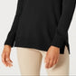 Karen Scott Women's V Neck Solid Sweater Black Size Small