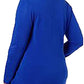 Karen Scott Women's Open Front Cardigan Blue Size Petite L