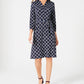 Charter Club Women's Plaid Polo Shirtdress Blue Size Small