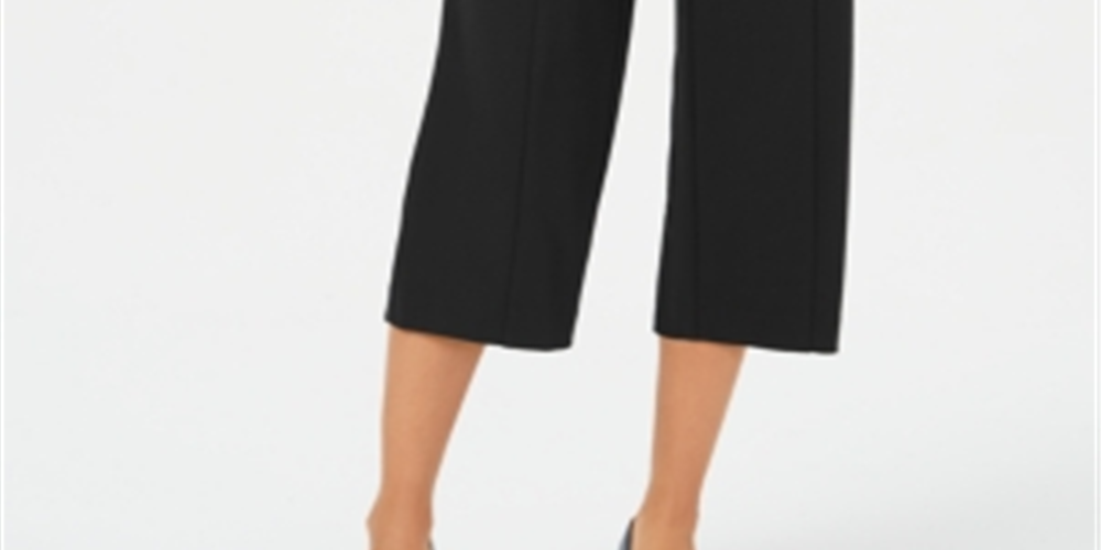 जेएम कलेक्शन विमेन क्रॉप्ड पुल ऑन पैन्ट्स ब्लैक साइज़ एक्सएक्स-लार्ज
