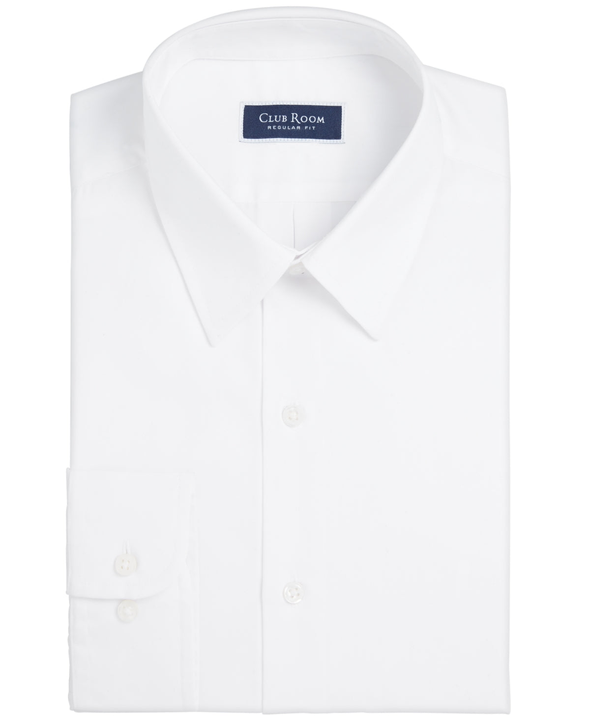 Club Room Men's Classic Regular Fit Solid Dress Shirt White Size 15.5X32X33