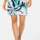 JM Collection Women's Printed Keyhole Dress Blue Size S