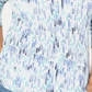 Karen Scott Women's Printed Split Neck Top Blue Size X-Small