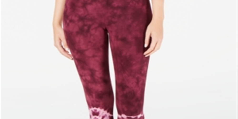 Ideology Women's Tie Dyed Leggings Purple Size M