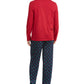 Club Room Men's Printed Pajama Set Blue Size Small