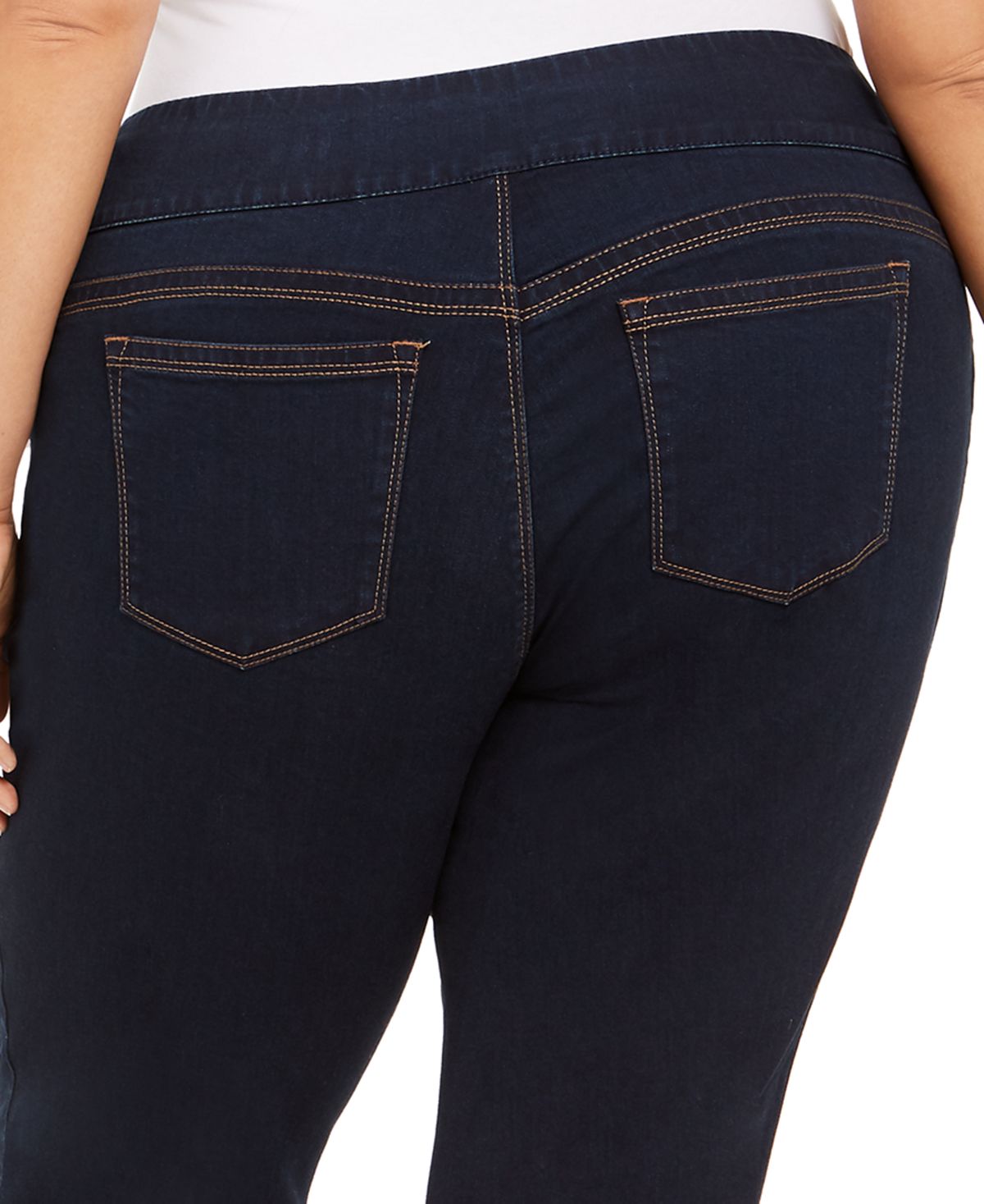 Style & Co Women's Ella Pull on Bootcut Jeans Blue Size 22W