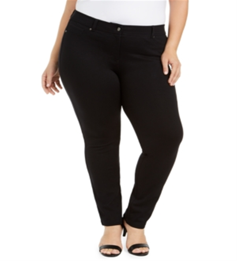 Style & Co Women's Slim Ponte Pants Black Size Petite Small