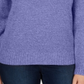 Karen Scott Women's Wing Collar Zip Neck Sweater Purple Size XX-Large
