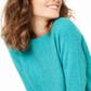 Charter Club Women's Pure Cashmere Long Sleeve Shirttail Sweater Blue Size X-Large