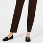 Charter Club Women's Pull on Ponte Knit Pants Brown Size 16X4.5