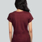 Maison Jules Women's Tie Back Solid T-Shirt Red Size Small