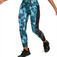 Ideology Abstract Camo Mesh-TrimLeggings Blue Size Small
