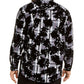 INC International Concepts Men's Patterned Long Sleeve Button Down Casual Shirt Gray Size 48