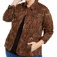 Charter Club Women's Plus Cheetah Print Jacket Brown Size 4X