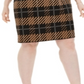 Alfani Women's Printed Sheath Dress Black Size 26W