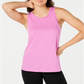 Ideology Women's Purple Mesh Back Tank Top Size Large