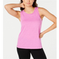 Ideology Women's Purple Mesh Back Tank Top Size Large