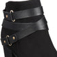 Material Girl Women's Melany Faux Suede Ankle Booties Black Size 9.5 M