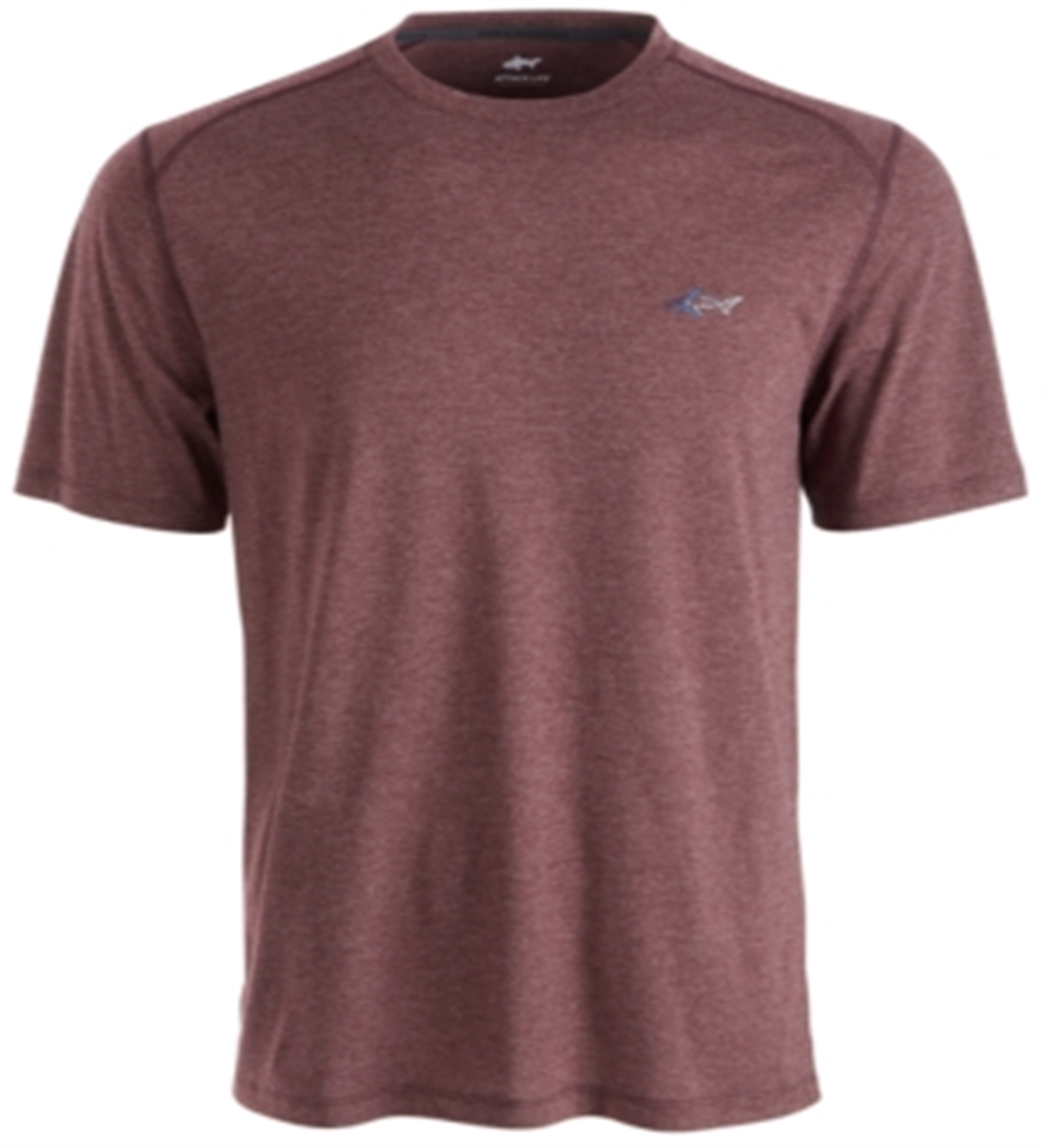 Attack Life By Greg Norman Men's Crew Neck Performance Logo T-Shirt Red Size M