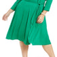 Charter Club Women's V Neck Belted Dress Green Size 2X