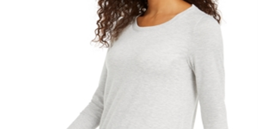 Ideology Women's Yoga Fitness Tunic Top Gray Size XS