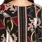 JM Collection Women's Printed Grommet Hem Tunic Black Size Medium