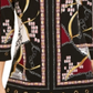JM Collection Women's Printed Grommet Hem Tunic Black Size Medium