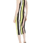 Bar III Women's Striped Sweater Dress Black Size X-Large