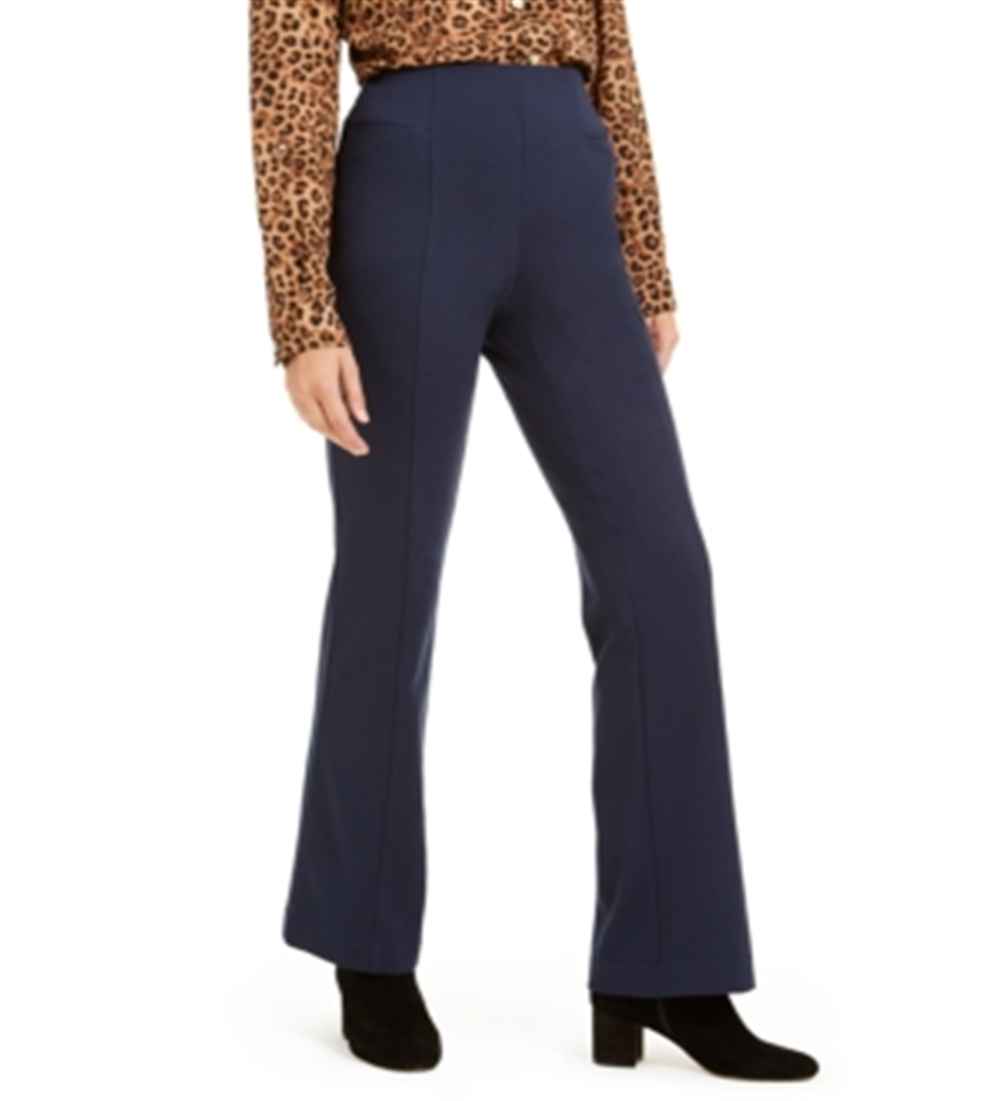 INC International Concepts Women's High Waist Curvy Fit Bootcut Pants Blue Size 0