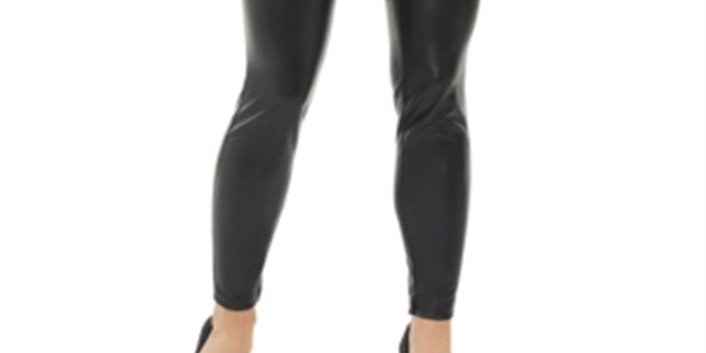 INC International Concepts Women's Faux Leather Skinny Pants Black Size 0