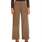 INC International Concepts Women's Solid Wide Leg Wear to Work Pants Brown Size 6