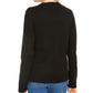 Karen Scott Women's Triple Holiday Tree Applique Sweater Black Size X-Small