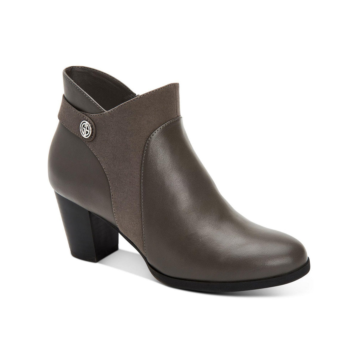 Giani Bernini Women's Abalina Memory Foam Booties Shoes Gray Size 9.5 M