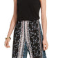 INC International Concepts Women's Solid & Printed Halter Jumpsuit Black Size Small