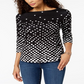 Charter Club Women's Black Pima Cotton Top Size Small