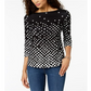 Charter Club Women's Black Pima Cotton Top Size Small