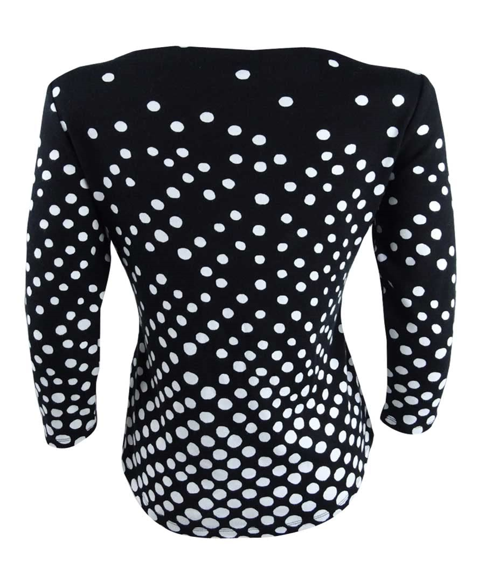 Charter Club Women's Black Pima Cotton Top Size Small