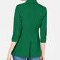 INC International Concepts Women's Classic Fit Blazer Green- Size Petite S/M