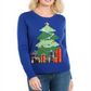 Karen Scott Women's Holiday Knit Pullover Sweater Blue Size X-Large