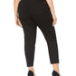 INC International Concepts Women's Tummy Control Embellished Skinny Jeans Black Size 22W