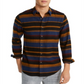 American Rag Men's Fay Stripe Flannel Shirt Black Size X-Small