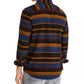 American Rag Men's Fay Stripe Flannel Shirt Black Size X-Small