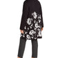 Alfani Women's Plus Printed Open Front Cardigan Black Size 3X