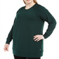 Ideology Women's Plus Crewneck Tunic Top Green Size 2X